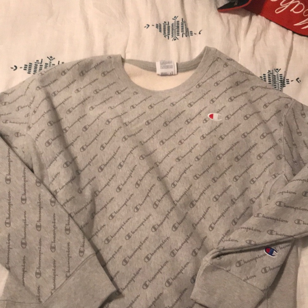 New champion crew neck jacket
